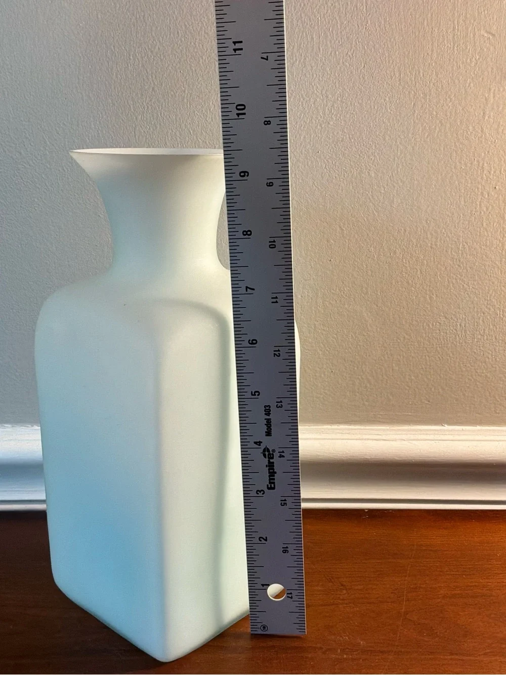 Toyo Japanese     Frosted light Blue Vase